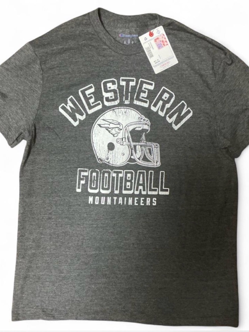 Western Mountaineers Football Tee by Champion NWT Medium #college #sportswear